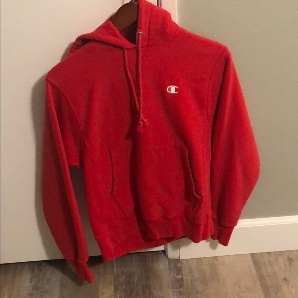 Red Champion Hoodie